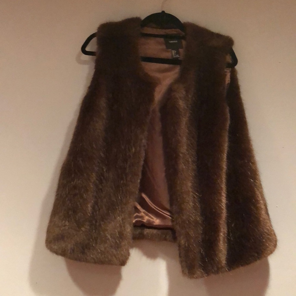 Faux fur vest